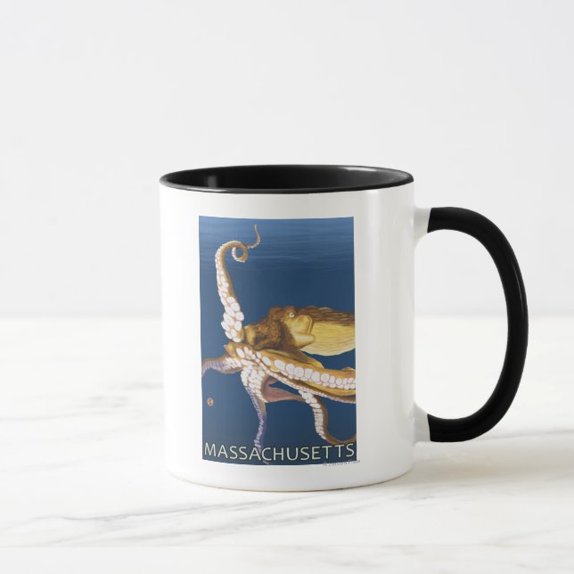 MassachusettsOktopus-Szene Tasse (Rechts)