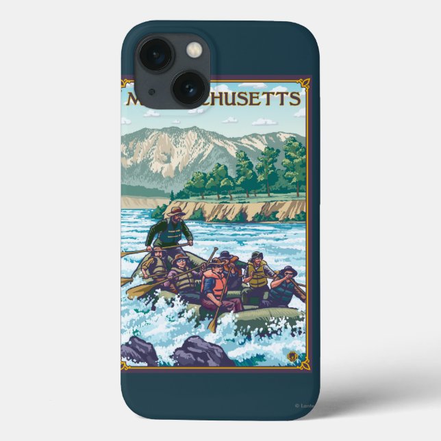 MassachusettsRiver, das Szene flößt Case-Mate iPhone Hülle (Rückseite)