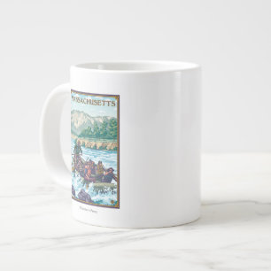MassachusettsRiver, das Szene flößt Jumbo-Tasse