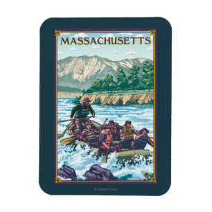 MassachusettsRiver, das Szene flößt Magnet