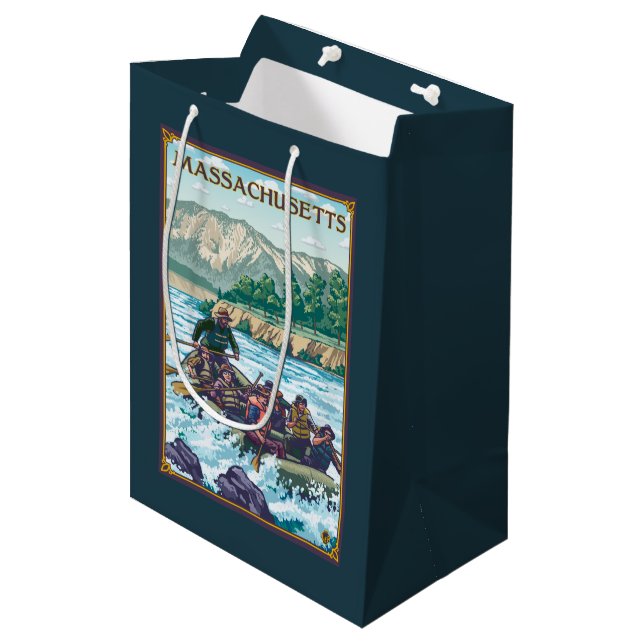 MassachusettsRiver, das Szene flößt Mittlere Geschenktüte (Vorderseite Schrägansicht)