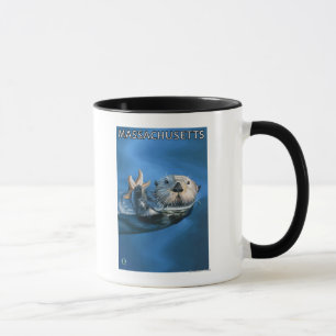MassachusettsSea Otter-Szene Tasse
