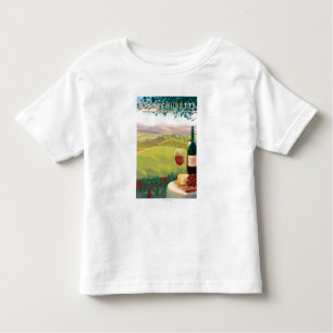 MassachusettsWine Land-Szene Kleinkind T-shirt