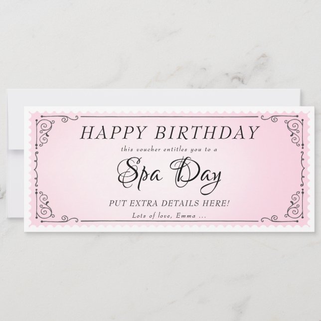 Massage am Tag des benutzerdefinierten Wellness-Ce Einladung (Vorderseite)