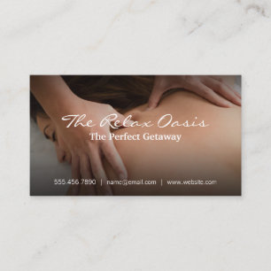 Massage für Frauen   Wellness-Center Visitenkarte