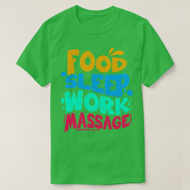 Massage für Schlafplätze T-Shirt (Design vorne)