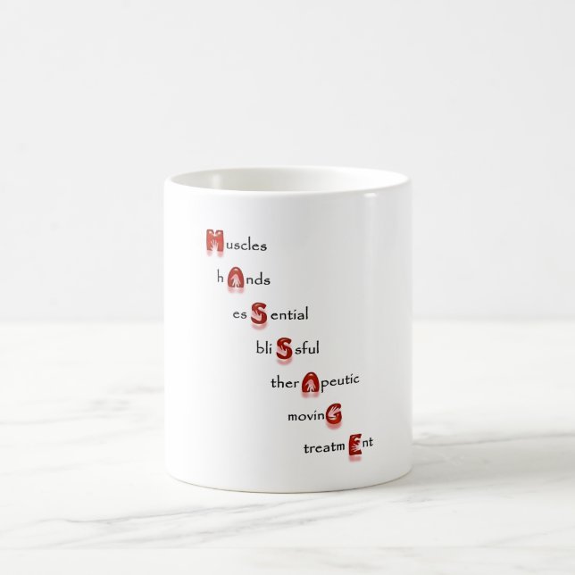 MASSAGE+Geschenke Kaffeetasse (Mittel)