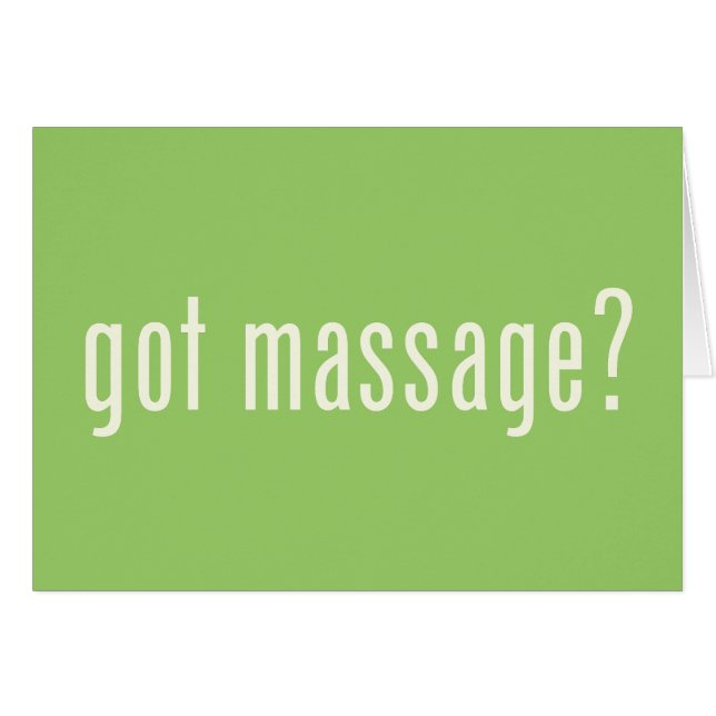 Massage got? (Vorderseite (Horizontal))