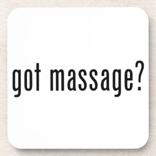Massage got? getränkeuntersetzer