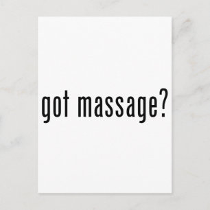 Massage got? postkarte