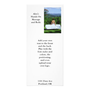Massage im Freien Werbekarte