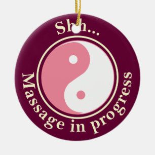 Massage im Gange Yin Yang Door Hanger Keramik Ornament