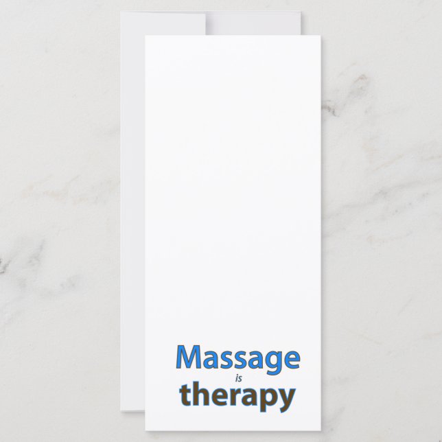 Massage ist Therapie (Vorderseite)