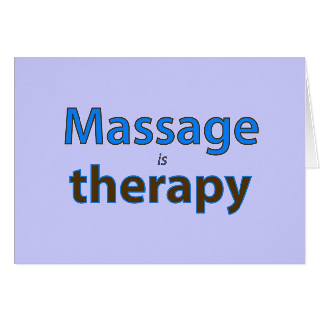 Massage ist Therapie (Vorderseite (Horizontal))