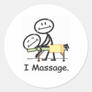 Massage Runder Aufkleber