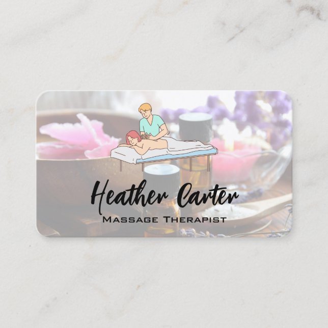 Massage-Spa | Gesundheit  Visitenkarte (Vorderseite)