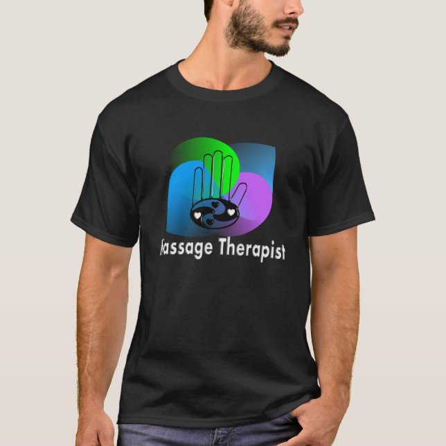 Massage-Therapeut-abstrakte Entwurfs-T - Shirts (Vorderseite)