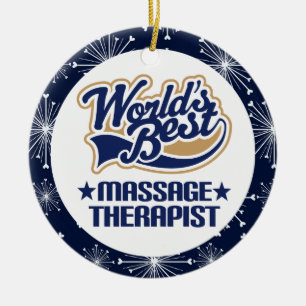 Massage-Therapeut-Geschenk-Verzierung Keramik Ornament