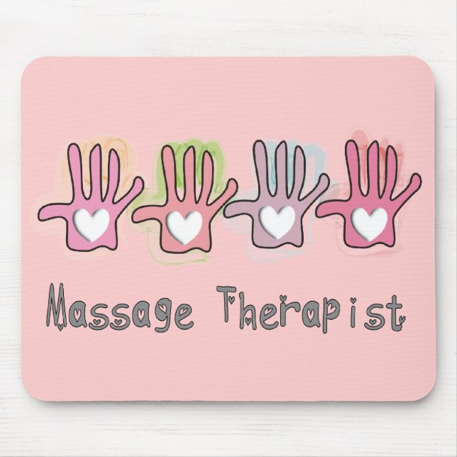 Massage-Therapeut-'Hand" Entwurfs-Geschenke Mousepad (Vorne)