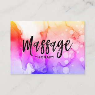 *~* Massage-Therapeut-Massage-Therapie-Aquarell Visitenkarte