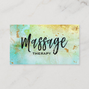 *~* Massage-Therapeut-modischer Schmutz-GoldTürki Visitenkarte