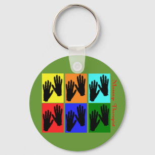 Massage-Therapeut-Pop-Kunst-Geschenke Schlüsselanhänger
