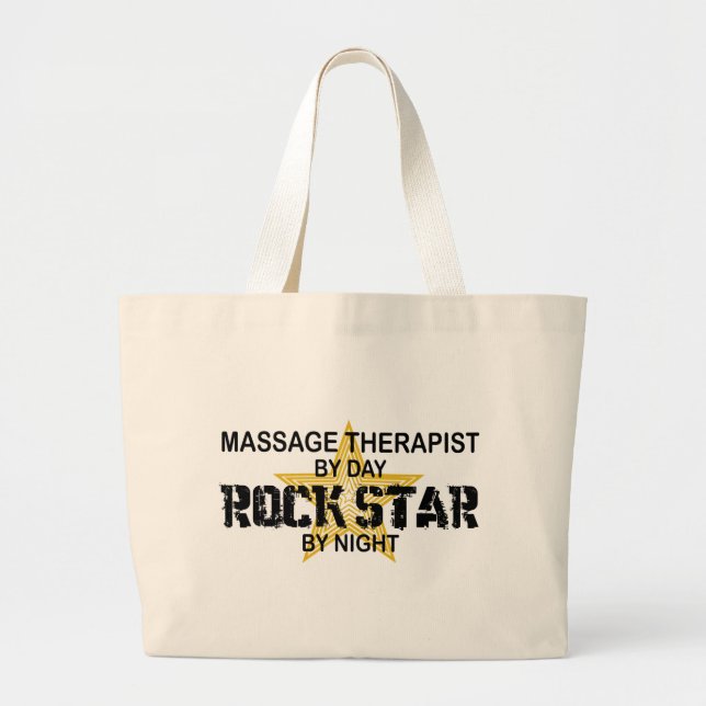 Massage-Therapeut-Rockstar Jumbo Stoffbeutel (Vorne)