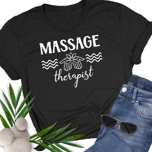 Massage-Therapeut-Salon-Klinik Lotus Hände T-Shirt