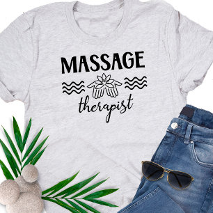 Massage-Therapeut Salon Klinik Lotus Hände T-Shirt