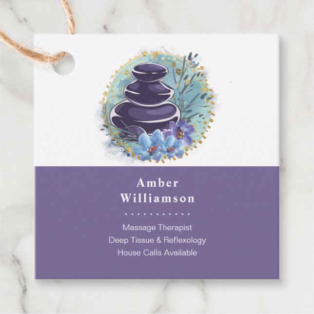 Massage Therapeut Salon Wellness-Center Stylist Ze Geschenkanhänger (Vorderseite)