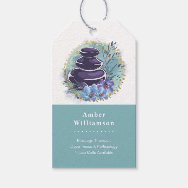 Massage Therapeut Salon Wellness-Center Stylist Ze Geschenkanhänger (Vorderseite)