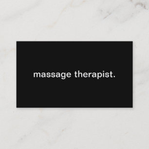 Massage-Therapeut Visitenkarte