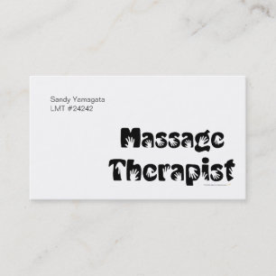 Massage-Therapeut-Visitenkarte-Schablone Visitenkarte