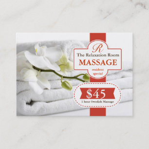 Massage-Therapie-Beleg Rabattkarte