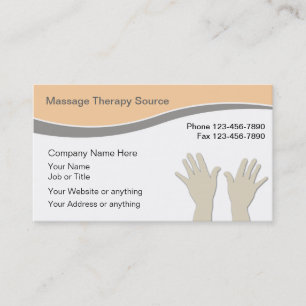 Massage-Therapie-Geschäftskarten Visitenkarte