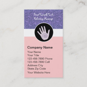 Massage-Therapie-Geschäftskarten Visitenkarte