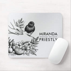 Massage-Therapie Heilende Hände Energie Spa Wellne Mousepad