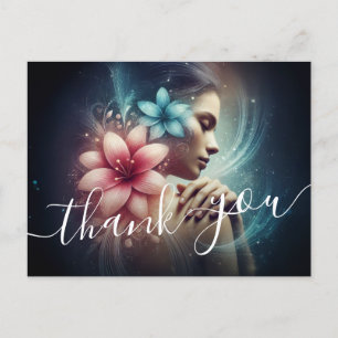 Massage-Therapie Heilende Hände Energie Spa Wellne Postkarte