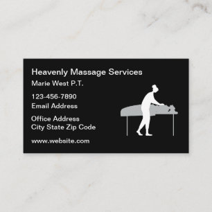 Massage-Therapie-Klassiker Visitenkarten Visitenkarte