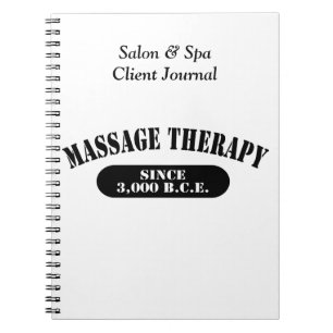 Massage-Therapie seit 3.000 B.C.E. Notizblock