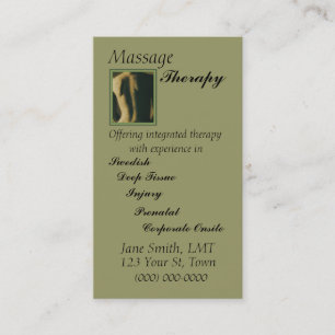 Massage-Therapie Terminkarte