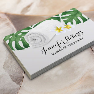 Massage Therapie Tropische Natur Salon & Wellness- Visitenkarte
