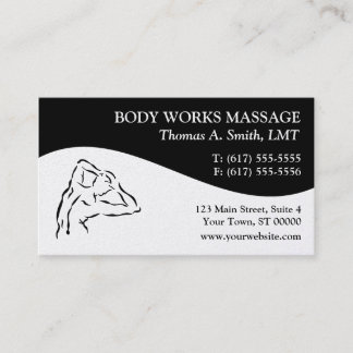 Massage-Therapie-Visitenkarten Visitenkarte