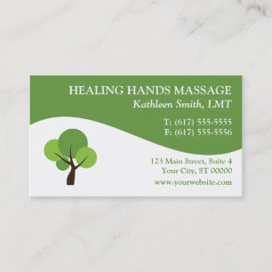 Massage-Therapie-Visitenkarten Visitenkarte