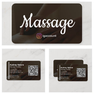 Massage-Therapie-Vorlagen Design Ganzheitliche Mas Visitenkarte