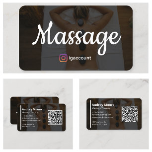 Massage-Therapie-Vorlagen Visitenkarte