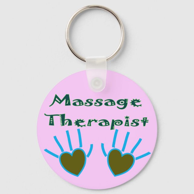 Massage Therapist Herz Handgeschenke Schlüsselanhänger (Vorderseite)