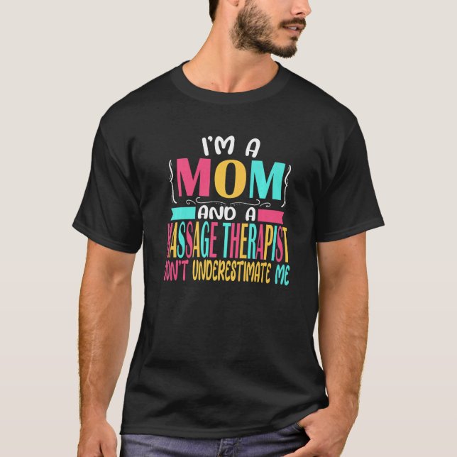 Massage Therapist Mama Masseuse Therapie Abschluss T-Shirt (Vorderseite)