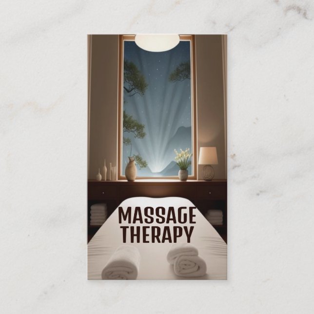 Massage Therapist Massage-Raum Visitenkarte (Vorderseite)