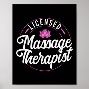 Massage Therapist Massage Therapie lizenzierte Mas Poster